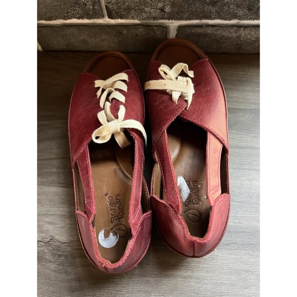 Sergio Tomani Donna Women's Leather Slip-On Shoes Size 38 7.5 US - Picture 12 of 16